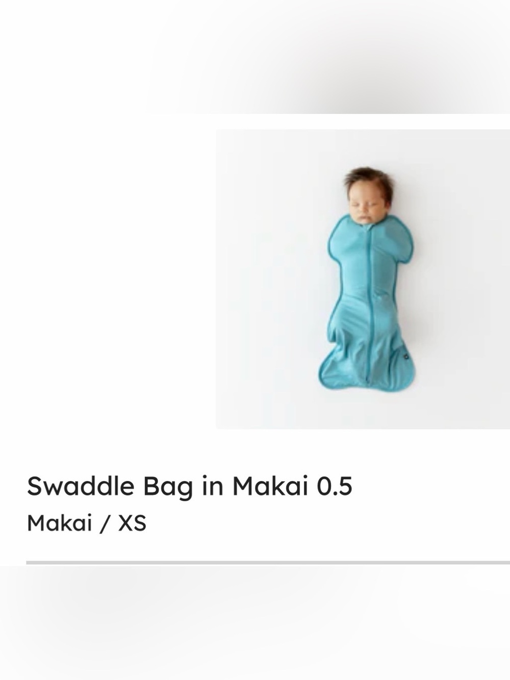 Kyte BABY Blue Infant Swaddle - Cozy Zip-Up Sleep Sack